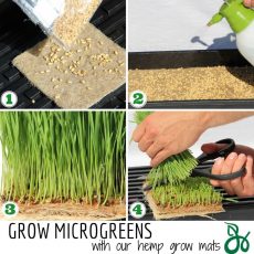 Microgreen Grow Mats Pads Organic Certified Hydroponics Coir