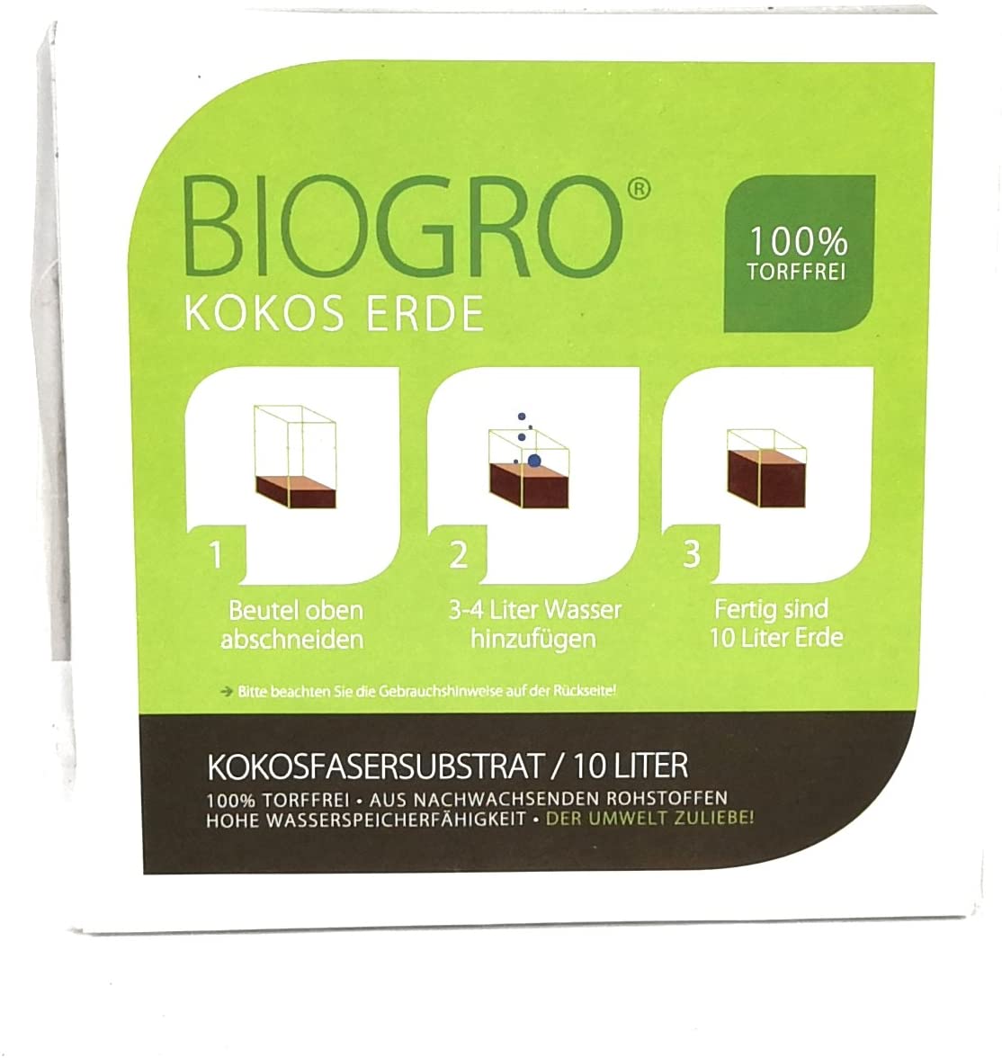 Microgreens coco coir soil substrate naturally and organic certified